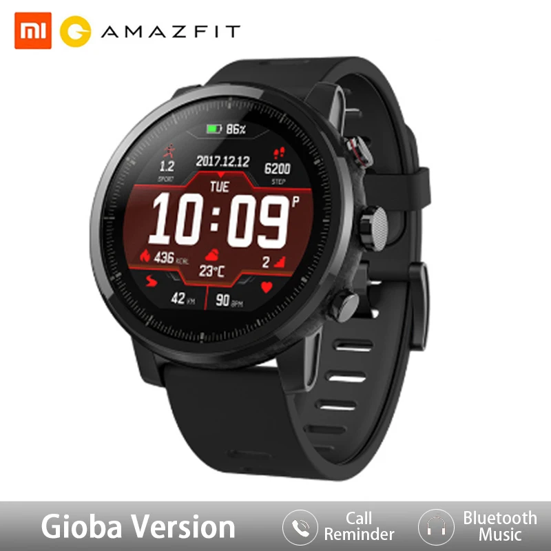 Amazfit Stratos Smart Watch APP Ver 2 Women Men GPS PPG Heart Rate Monitor 5ATM Waterproof Onboard Music Sport Smartwatch
Amazfit Stratos Smart Watch APP Ver 2 Women Men GPS PPG Heart Rate Monitor 5ATM Waterproof Onboard Music Sport Smartwatch