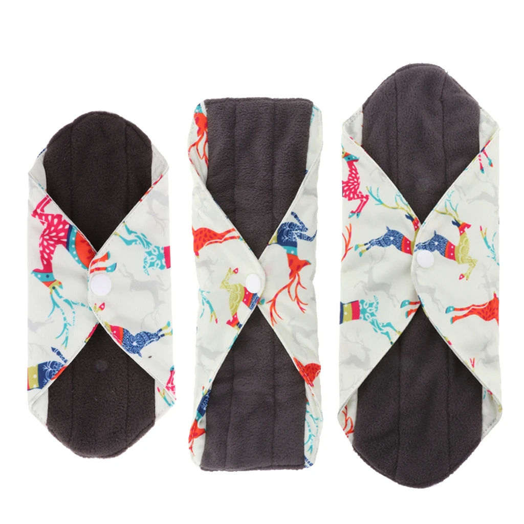 Reusable Washable Bamboo Cloth Sanitary Pads Cloth Sanitary Pads (New Pattern) Incontinence Pads Menstrual Pad
Reusable Washable Bamboo Cloth Sanitary Pads Cloth Sanitary Pads (New Pattern) Incontinence Pads Menstrual Pad