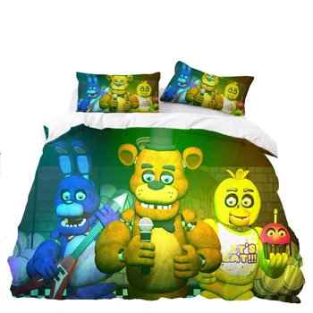 Cartoon Doll Bed Cover Pillowcase Five Nights at Freddy's Microfiber Soft Bedding Sets Luxury Quilt Cover Full Queen King Size
Cartoon Doll Bed Cover Pillowcase Five Nights at Freddy's Microfiber Soft Bedding Sets Luxury Quilt Cover Full Queen King Size