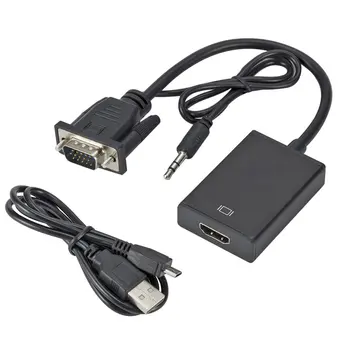 VGA2 HDMI Converter Adapter Portable Plug and Play VGA To HDMI Output 1080P HD Audio TV AV HDTV PC Video Cable Drop Shipping 
VGA2 HDMI Converter Adapter Portable Plug and Play VGA To HDMI Output 1080P HD Audio TV AV HDTV PC Video Cable Drop Shipping