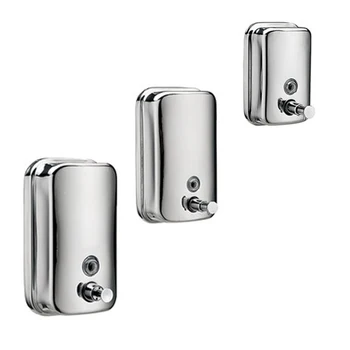 500Ml Stainless Steel Soap / Shampoo Dispenser Lotion Pump Action Wall Mounted Bathroom Accessories Stainless Steel 
500Ml Stainless Steel Soap / Shampoo Dispenser Lotion Pump Action Wall Mounted Bathroom Accessories Stainless Steel