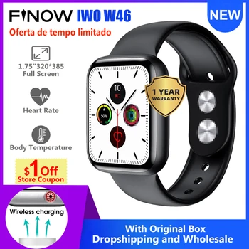 Relogio Inteligente Smart Watch Iwo 12 Pro W46 Wireless Charging ECG Heart Rate Sport Men 1.75 " 320*385 HD Smartwatch 2020
Relogio Inteligente Smart Watch Iwo 12 Pro W46 Wireless Charging ECG Heart Rate Sport Men 1.75 " 320*385 HD Smartwatch 2020