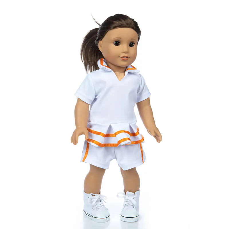 Кукла для новорожденных 18 дюймов 43 см аксессуары девочек Белая школьная форма