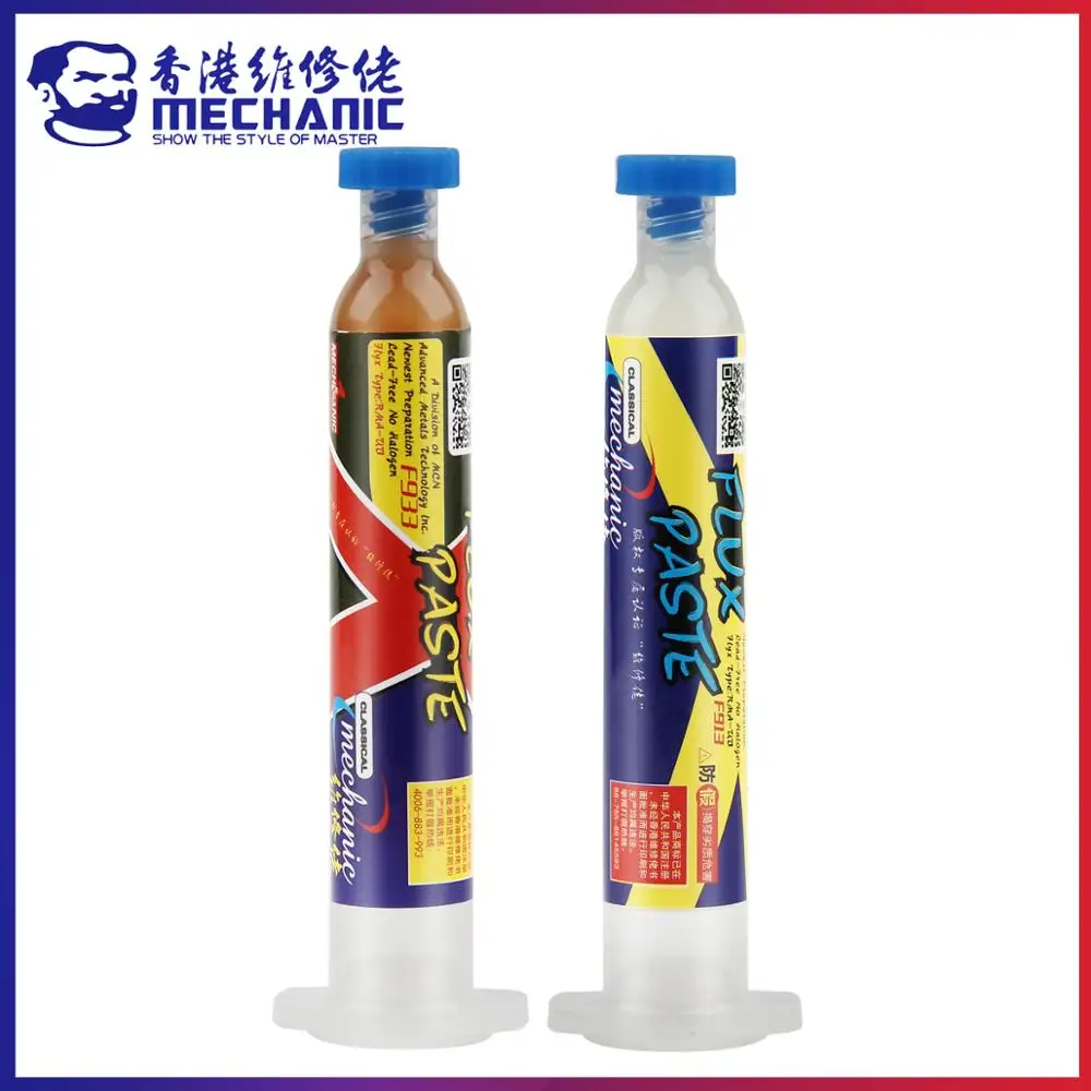 MECHANIC 10CC Mild Rosin Lead-Free Halogen-Free Soldering Paste PCB BGA SMD SMT No-Clean Welding Flux Metalworking Repair Solder
MECHANIC 10CC Mild Rosin Lead-Free Halogen-Free Soldering Paste PCB BGA SMD SMT No-Clean Welding Flux Metalworking Repair Solder