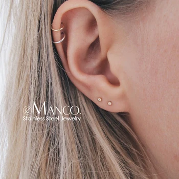 e-Manco Korean Style Stainless Steel Stud Earrings For Women Female 3mm Minimalist Small Cute Stud Earrings Set Fashion Jewelry 
e-Manco Korean Style Stainless Steel Stud Earrings For Women Female 3mm Minimalist Small Cute Stud Earrings Set Fashion Jewelry