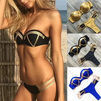 Sexy Lingerie Set Women's Fashion Bikini Set Hot Stamp Sport Swimwear Push-Up Padded Swimsuit Beachwear #4n14
Sexy Lingerie Set Women's Fashion Bikini Set Hot Stamp Sport Swimwear Push-Up Padded Swimsuit Beachwear #4n14
