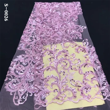 2020 Sequin Lace Fabric Mesh Purple Color African Embroidery Sequence Nigerian French Party Latest High Quality Tulle Hot Sale
2020 Sequin Lace Fabric Mesh Purple Color African Embroidery Sequence Nigerian French Party Latest High Quality Tulle Hot Sale