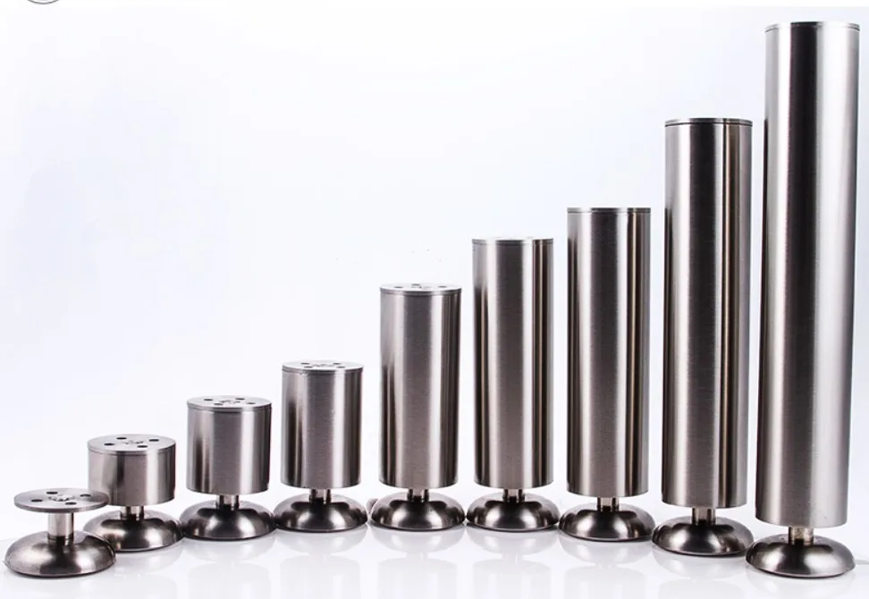 4pcs/lot Height Adjustable Furniture Legs Feet Silver Stainless Steel Table Bed Sofa Level Feet Cabinet Legs Multi-size C116
4pcs/lot Height Adjustable Furniture Legs Feet Silver Stainless Steel Table Bed Sofa Level Feet Cabinet Legs Multi-size C116