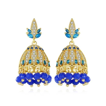 Gypsy Jhumka Indian Bollywood Crystal Beads Tassel Bells Drop Dangle Earrings Bridal Wedding Party Dubai Jewelry Jhumki Ethnic 
Gypsy Jhumka Indian Bollywood Crystal Beads Tassel Bells Drop Dangle Earrings Bridal Wedding Party Dubai Jewelry Jhumki Ethnic