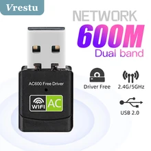 Free Driver USB Wifi Adapter 600Mbps Wi fi Adapter 5Ghz Antenna USB2 Ethernet PC Wi-Fi Adapter Lan Wifi Dongle AC Wifi Receiver
Free Driver USB Wifi Adapter 600Mbps Wi fi Adapter 5Ghz Antenna USB2 Ethernet PC Wi-Fi Adapter Lan Wifi Dongle AC Wifi Receiver