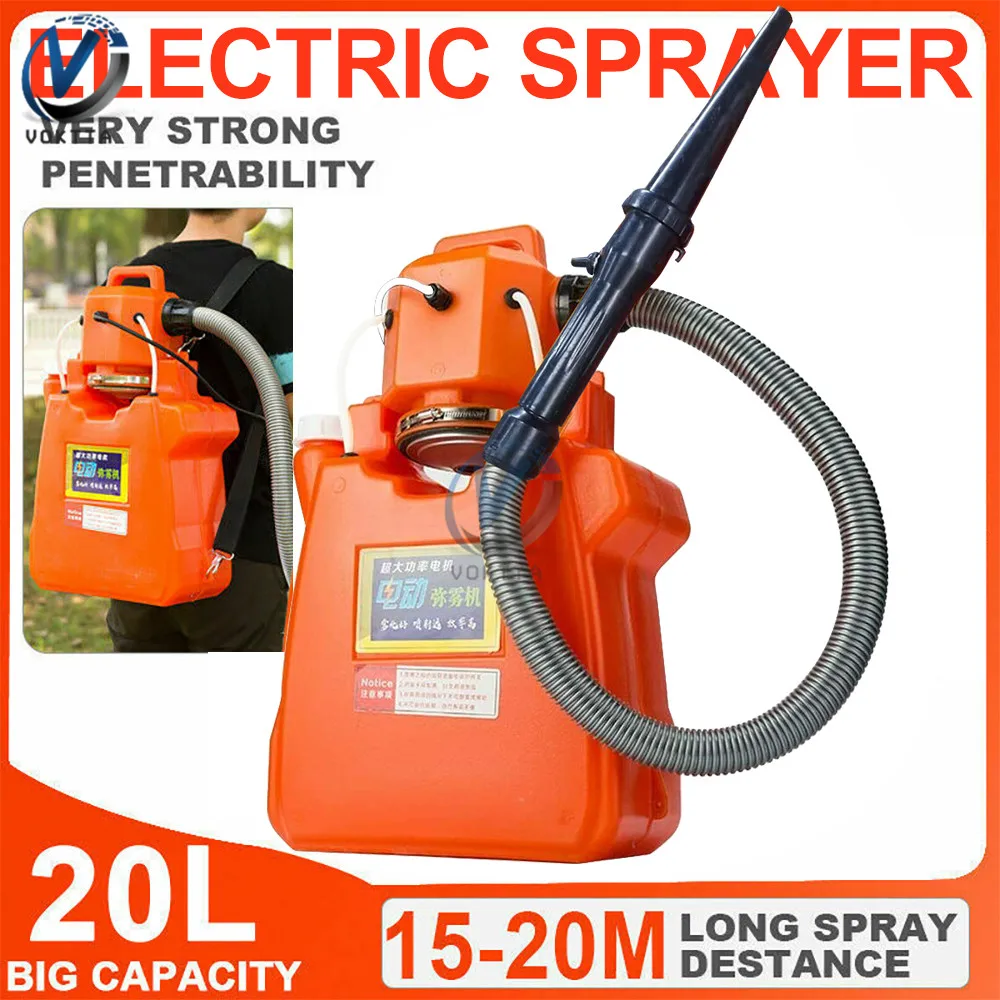 220V 20L Large Capacity Electric Fogger Sprayer Disinfection Fogging Machine Mosquito Killer ULV Knapsack Cold Fogging Machine
220V 20L Large Capacity Electric Fogger Sprayer Disinfection Fogging Machine Mosquito Killer ULV Knapsack Cold Fogging Machine