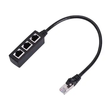 1 Male To 3 Female RJ45 LAN Ethernet Cable Splitter Network Cord Socket Connector Adapter For Laptop PC
1 Male To 3 Female RJ45 LAN Ethernet Cable Splitter Network Cord Socket Connector Adapter For Laptop PC
