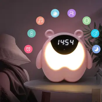 GloryStar Cute Bear Shape Induction Alarm Clock with 7 Colors Change Light for Bedroom Living Room Office
GloryStar Cute Bear Shape Induction Alarm Clock with 7 Colors Change Light for Bedroom Living Room Office