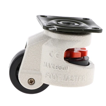 Retractable Leveling Machine Casters - 110 lbs Capacity - Heavy Duty Machine Ratcheting Caster Nylon Stem Wheel
Retractable Leveling Machine Casters - 110 lbs Capacity - Heavy Duty Machine Ratcheting Caster Nylon Stem Wheel