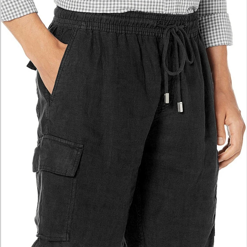 2021 Summer New Solid Color Men's Loose Cotton Linen Casual Simple Versatile Multi-Pocket Tethered Midwaist Shorts Cargo Pants
2021 Summer New Solid Color Men's Loose Cotton Linen Casual Simple Versatile Multi-Pocket Tethered Midwaist Shorts Cargo Pants