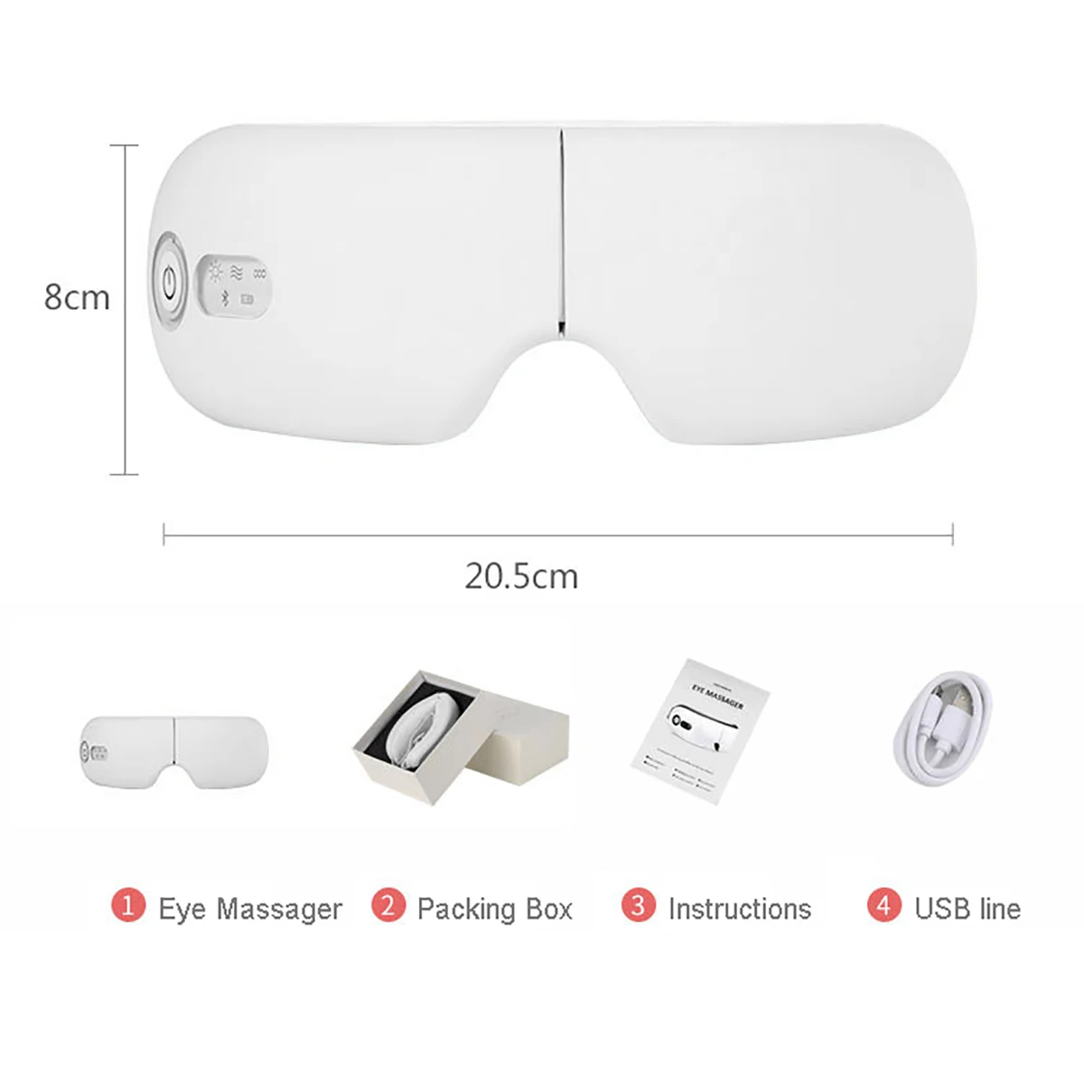 Vibration Eye Massager Wrinkle Fatigue Relieve Hot Compressing Air Pressure Therapy Massage Eye Care Device Bluetooth Vibration Eye Massager Wrinkle Fatigue Relieve Hot Compressing Air Pressure Therapy Massage Eye Care Device Bluetooth