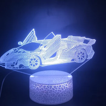 3D Lamp Scissorgate Sports Car The Alarm Clock Base Touch Sensor Color Changing with Remote Dropship Usb Led Night Light Lamp
3D Lamp Scissorgate Sports Car The Alarm Clock Base Touch Sensor Color Changing with Remote Dropship Usb Led Night Light Lamp