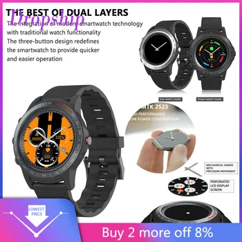LCD 2inch Perforated Screen Dual Bluetooth IP67 Waterproof Smart Watch With Call Wristband Watch Strap fitness tracker #G20
LCD 2inch Perforated Screen Dual Bluetooth IP67 Waterproof Smart Watch With Call Wristband Watch Strap fitness tracker #G20