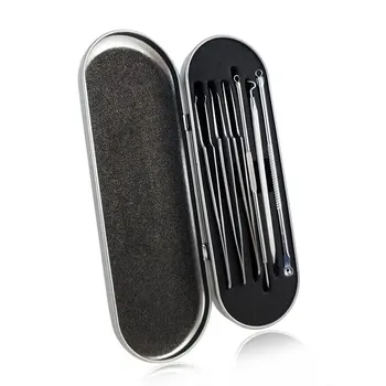 6 Pcs Stainless Steel Blackhead Pimple Remover Tool Kit Needles Acne Remover Deep Cleansing Skin Set With iron Storage Case
6 Pcs Stainless Steel Blackhead Pimple Remover Tool Kit Needles Acne Remover Deep Cleansing Skin Set With iron Storage Case