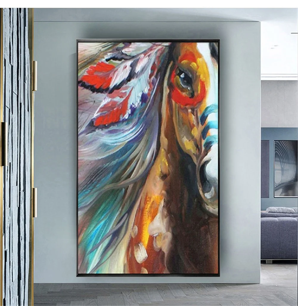Abstract Hand Painted animal Oil Painting Modern Canvas home Decor wall art Oil paint horse canvas art painting Sofa backdrop
Abstract Hand Painted animal Oil Painting Modern Canvas home Decor wall art Oil paint horse canvas art painting Sofa backdrop