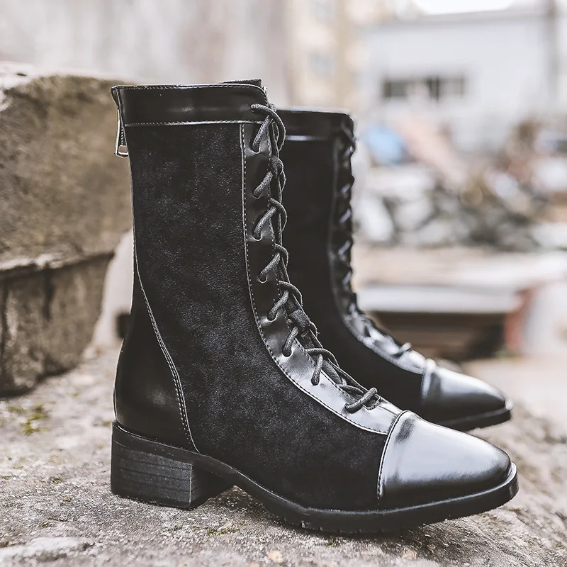 Martin Boots Women's British-Style 2019 New Style Spring And Autumn Versatile Thin Small Heel Short Boots Chunky Heel Online Cel
Martin Boots Women's British-Style 2019 New Style Spring And Autumn Versatile Thin Small Heel Short Boots Chunky Heel Online Cel