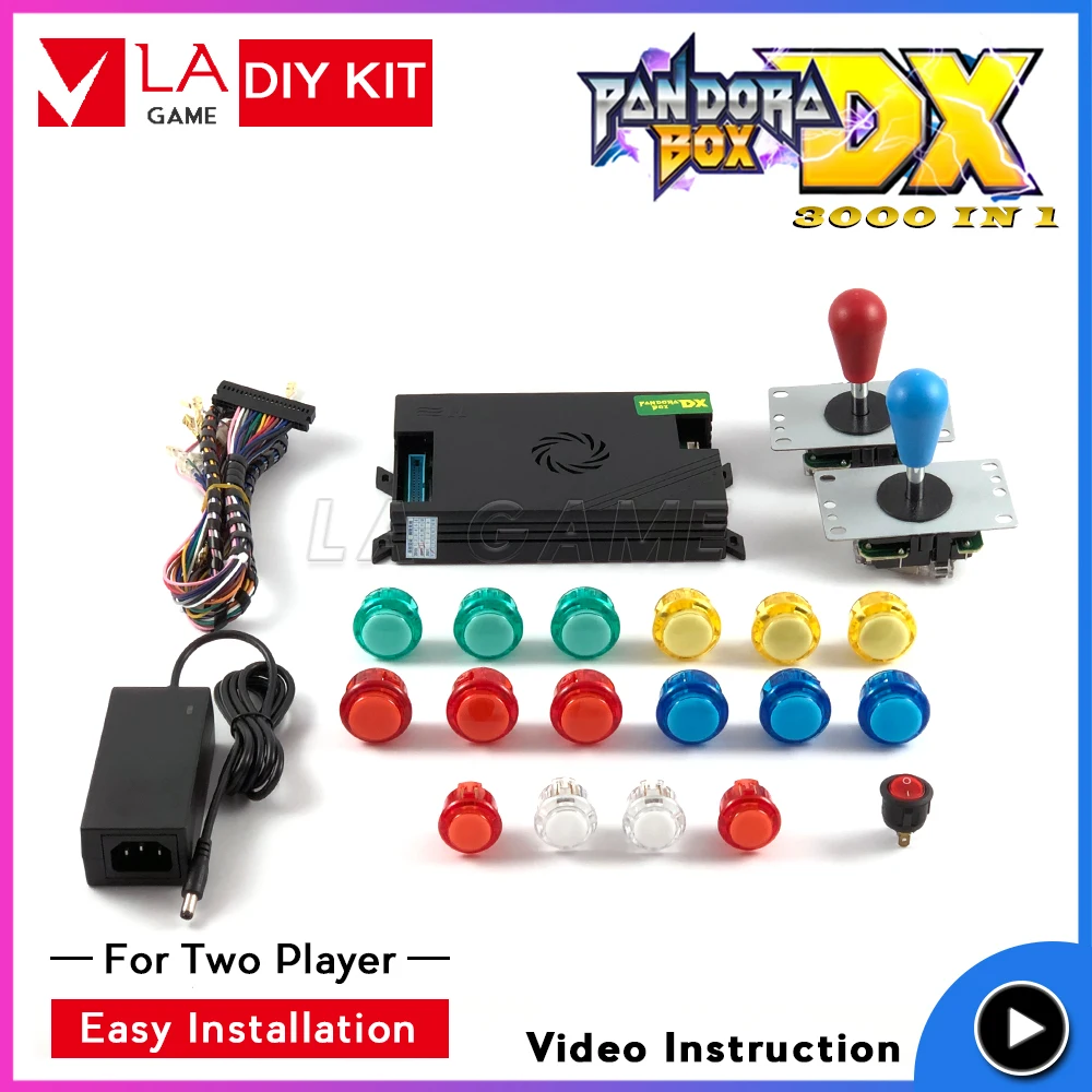 3000 in 1 padora box dx arcade diy kit sanwa joystick led snap in button for 2 player pandora box 3d tekken mortal kombat
3000 in 1 padora box dx arcade diy kit sanwa joystick led snap in button for 2 player pandora box 3d tekken mortal kombat