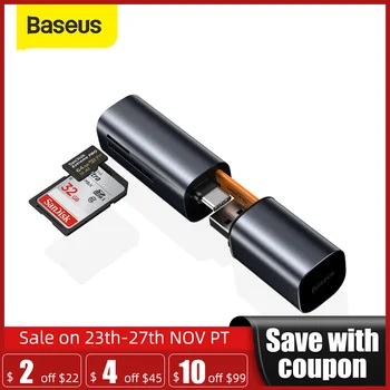 Baseus 2 in 1 Card Reader USB 3.0 Type C to TF Micro SD Card Reader for MacBook Pro Huawei P30 Pro Smart OTG Memory Card Reader
Baseus 2 in 1 Card Reader USB 3.0 Type C to TF Micro SD Card Reader for MacBook Pro Huawei P30 Pro Smart OTG Memory Card Reader