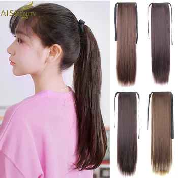 AISI BEAUTY Synthetic Silky Straight Ponytail Black Brown Hair Extensions for Women Drawstring Natural High Temperature Fiber
AISI BEAUTY Synthetic Silky Straight Ponytail Black Brown Hair Extensions for Women Drawstring Natural High Temperature Fiber
