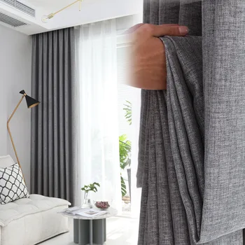 Modern Living Room Bedroom Thick Window Curtain Fabric Full Shading Blackout Curtains for Rideaux Occultant
Modern Living Room Bedroom Thick Window Curtain Fabric Full Shading Blackout Curtains for Rideaux Occultant