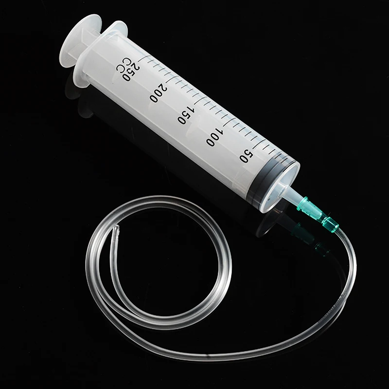 1Pc 250ml Large Capacity Syringe Plastic Large Disposable Capacity Syringe For Refilling Measuring & 1m Tube
1Pc 250ml Large Capacity Syringe Plastic Large Disposable Capacity Syringe For Refilling Measuring & 1m Tube