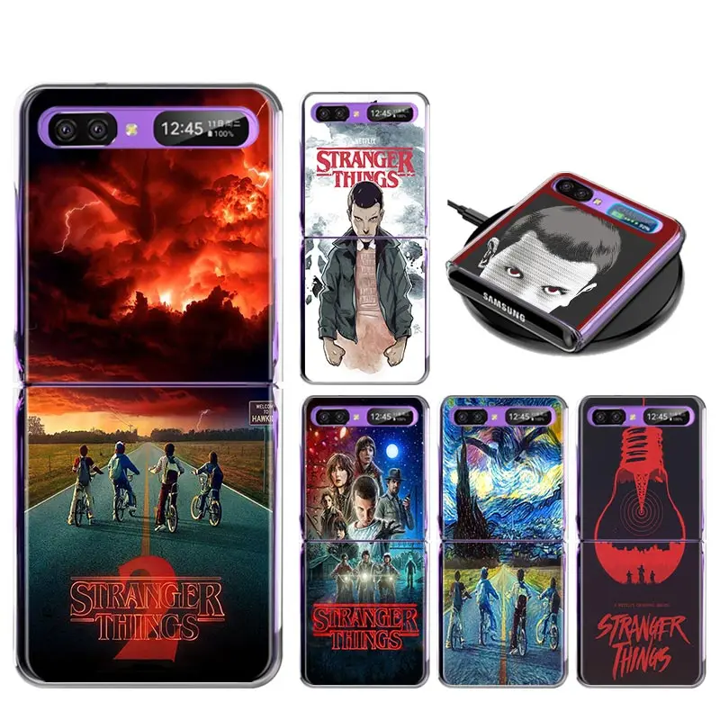 Чехол для телефона с постером на тему сериала очень странные дела Samsung Galaxy Z флип