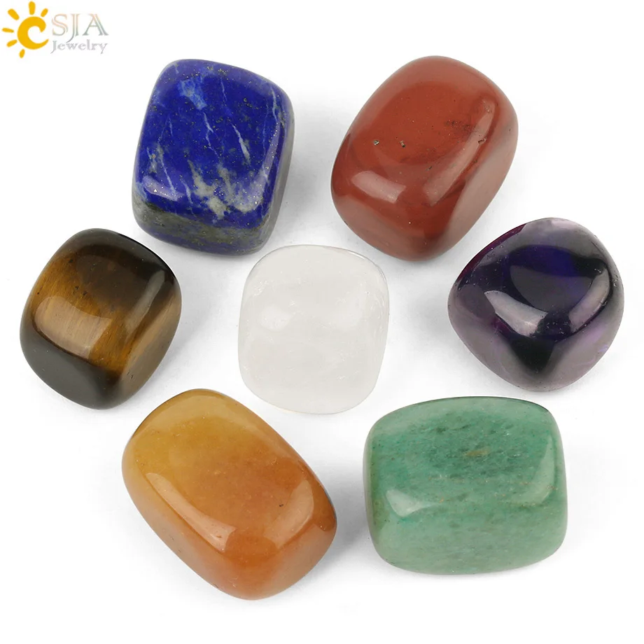 CSJA Irregular Chakra Natural Stone Decoration Tumbled Stones Yoga Reiki Healing 7 Colors Set for Home Decor Hand Playing G191
CSJA Irregular Chakra Natural Stone Decoration Tumbled Stones Yoga Reiki Healing 7 Colors Set for Home Decor Hand Playing G191