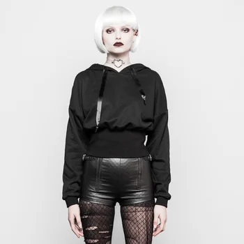 PUNK RAVE Women's Slim Big Wizard Hat Short Jacket Personality Handsome Daily Casual Long Sleeve Black Coat
PUNK RAVE Women's Slim Big Wizard Hat Short Jacket Personality Handsome Daily Casual Long Sleeve Black Coat