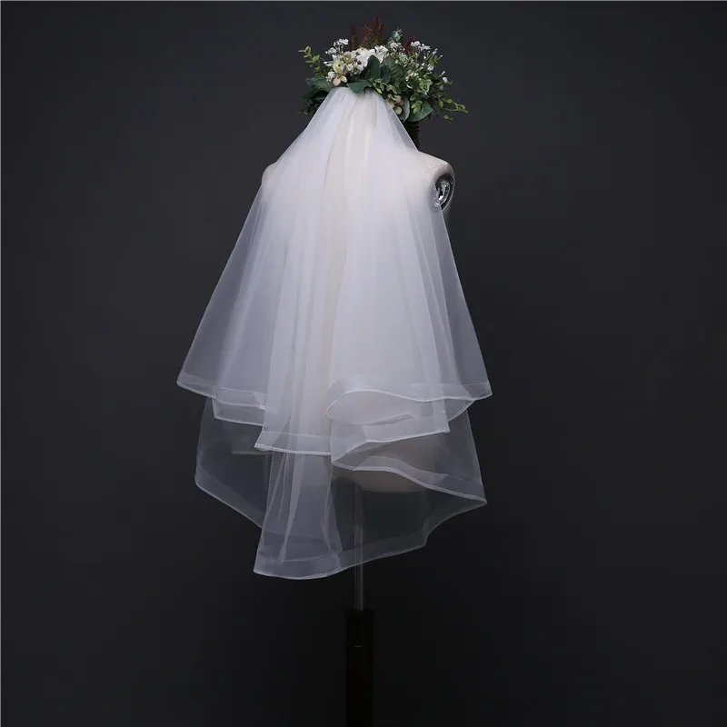 Bride Veil liang ceng dai Comb Elasticity ying wang Edge Wedding Dress Accessories White Veil Customizable
Bride Veil liang ceng dai Comb Elasticity ying wang Edge Wedding Dress Accessories White Veil Customizable