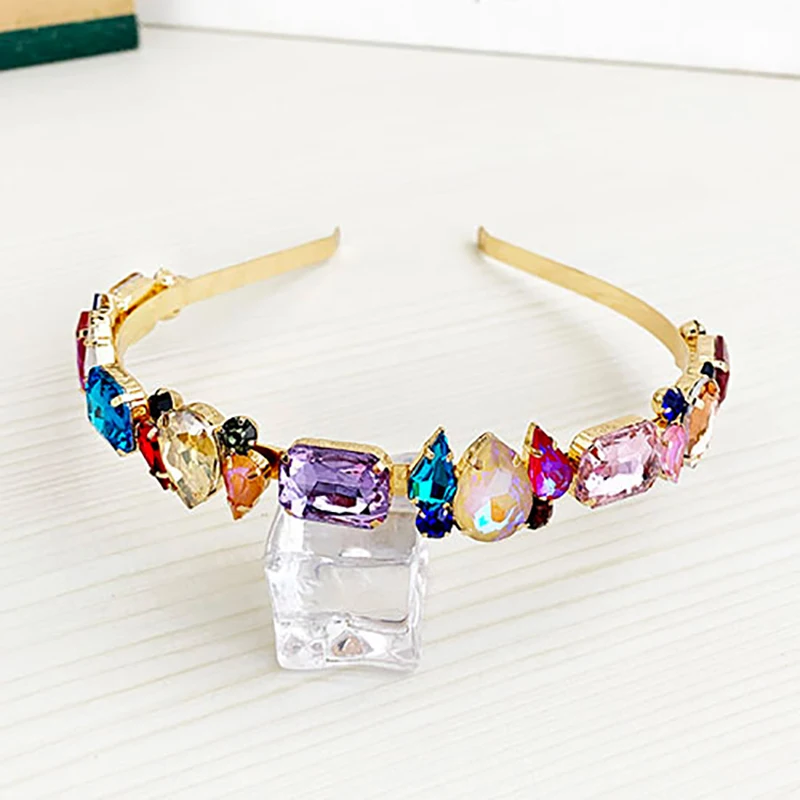 ZHINI New Colorful Crystal Hair Bands Aurstria Rhinestone Headband Bridal Crystal Broad Brimmed Hair Accessory Jewelry 2019 New
ZHINI New Colorful Crystal Hair Bands Aurstria Rhinestone Headband Bridal Crystal Broad Brimmed Hair Accessory Jewelry 2019 New