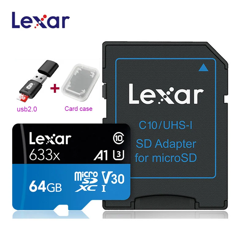 Lexar 633X новый оригинальный 95 МБ/с. Micro SD карты 512 ГБ 128 г 256 SDXC памяти SDHC Устройство