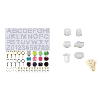 Resin Silicone Molds Large Art Molds with Mixing Cups Wood Sticks & Alphanumeric Silicone Mold, with Glitter Sequins
Resin Silicone Molds Large Art Molds with Mixing Cups Wood Sticks & Alphanumeric Silicone Mold, with Glitter Sequins
