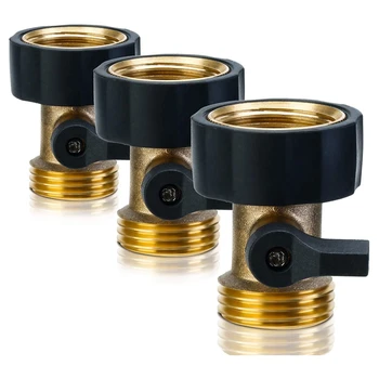 3 Pack Heavy Duty Brass Shut Off Valve 3/4 Inch Garden Hose Connector for Garden Hose and Water Faucet (Joiner)
3 Pack Heavy Duty Brass Shut Off Valve 3/4 Inch Garden Hose Connector for Garden Hose and Water Faucet (Joiner)