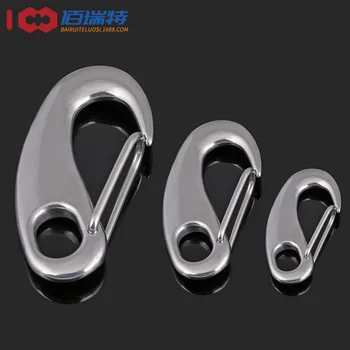 304 stainless steel egg type shackle / egg hook / wire rope quick hanging buckle / elliptical spring unbuckle hook 2PCS
304 stainless steel egg type shackle / egg hook / wire rope quick hanging buckle / elliptical spring unbuckle hook 2PCS