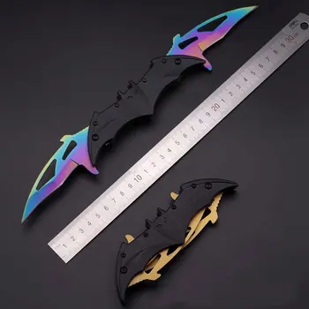 Bat Utility Knife 440C Stainless Steel Folding Knives Tactical Outdoor Camping Self-defense Survival Tool Hunting Saber Karambit
Bat Utility Knife 440C Stainless Steel Folding Knives Tactical Outdoor Camping Self-defense Survival Tool Hunting Saber Karambit