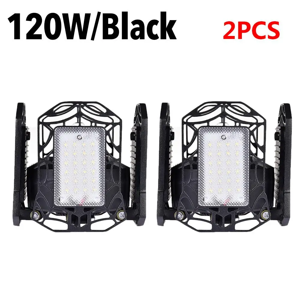 2pcs Ultra-thin 120W Led Garage Light Deformable E27 High Bay Light Four-leaf 96LED Ceiling Lamp 12000LM 85-265v For Workshop
2pcs Ultra-thin 120W Led Garage Light Deformable E27 High Bay Light Four-leaf 96LED Ceiling Lamp 12000LM 85-265v For Workshop