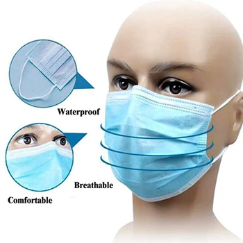 Face Masks 3-Ply Disposable Mouth Masks Polypropylene Adult face mask mouth mask face maska filter
Face Masks 3-Ply Disposable Mouth Masks Polypropylene Adult face mask mouth mask face maska filter