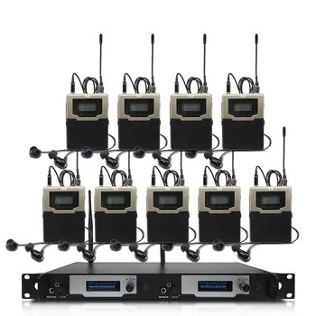 Wireless in-ear monitoring system, professional stage performance monitoring system with 9 bodypack transmitters
Wireless in-ear monitoring system, professional stage performance monitoring system with 9 bodypack transmitters