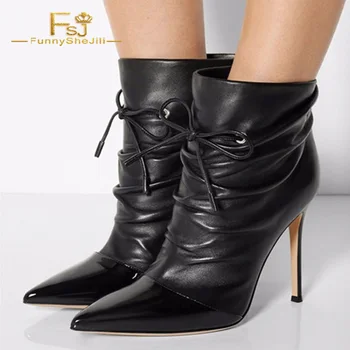 Black Slouch Pencil Heel Boots Pointy Toe Stiletto Heel Ankle Booties Spring Autumn Winter Work Date Woman Shoes Size 4-16 FSJ
Black Slouch Pencil Heel Boots Pointy Toe Stiletto Heel Ankle Booties Spring Autumn Winter Work Date Woman Shoes Size 4-16 FSJ