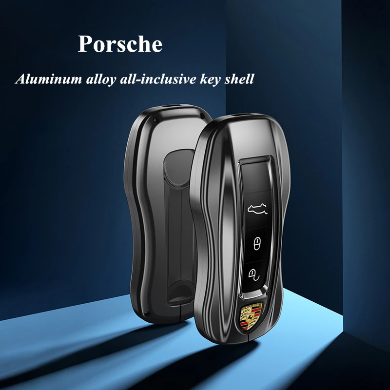 Высококачественный металлический чехол для ключей PORSCHE Taycan/Panamera/Macan/Cayenne/911/718, алюминиевый сплав с полной защитой из ТПУ, брелок, чехол
Высококачественный металлический чехол для ключей PORSCHE Taycan/Panamera/Macan/Cayenne/911/718, алюминиевый сплав с полной защитой из ТПУ, брелок, чехол