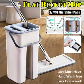 Automatic Spin Mop And Bucket Avoid Hand Washing Microfiber Cleaning Cloth Home Kitchen Wooden Floor Lazy Fellow Mop 
Automatic Spin Mop And Bucket Avoid Hand Washing Microfiber Cleaning Cloth Home Kitchen Wooden Floor Lazy Fellow Mop