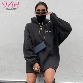 IAMHOTTY Grey Loose Long Sleeve Womens Hooded Hoodies Casual Harajuku Long Cropped Sweatshirts Letter Fake 2 Pieces Sweat Femme 
IAMHOTTY Grey Loose Long Sleeve Womens Hooded Hoodies Casual Harajuku Long Cropped Sweatshirts Letter Fake 2 Pieces Sweat Femme