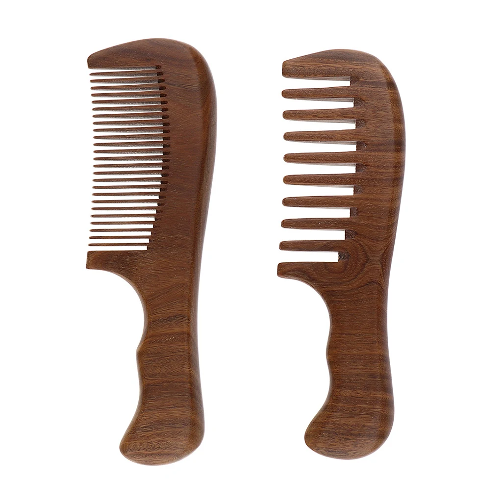 Natural Handmade Wooden Hair Comb, Green Sandalwood Aroma Massage Comb for Smooth Shiny Hairs, Frizz-Free & Anti-Static Natural Handmade Wooden Hair Comb, Green Sandalwood Aroma Massage Comb for Smooth Shiny Hairs, Frizz-Free & Anti-Static