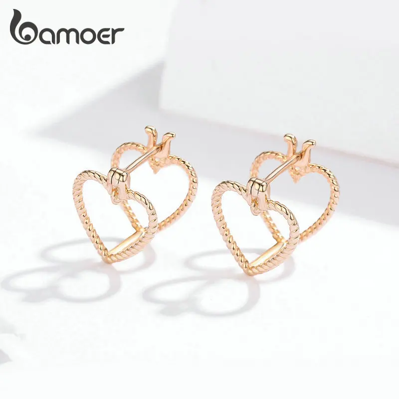 bamoer 2 Style Double Heart Stud Earrings Original Design Two Size Ear Studs 925 Sterling Silver Korean Fashion Jewelry GXE696
bamoer 2 Style Double Heart Stud Earrings Original Design Two Size Ear Studs 925 Sterling Silver Korean Fashion Jewelry GXE696