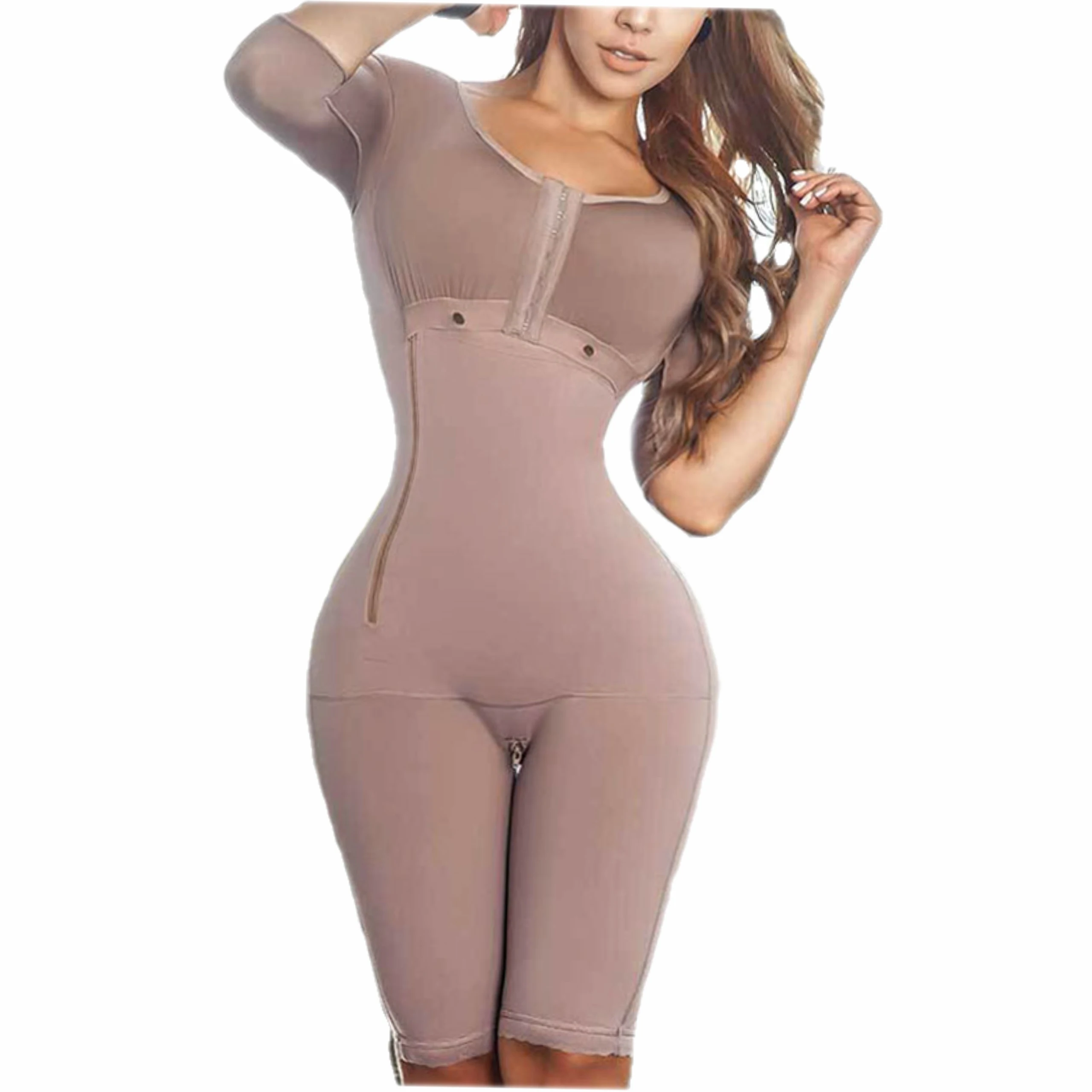 

Cinta Modeladora Feminina Slimming Tummy Control Breast Support Side Long Bodysuit Shapewear Breasted Body Shaper Waist leotard